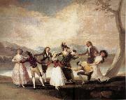 Francisco Goya La Gallina Ciega oil painting reproduction